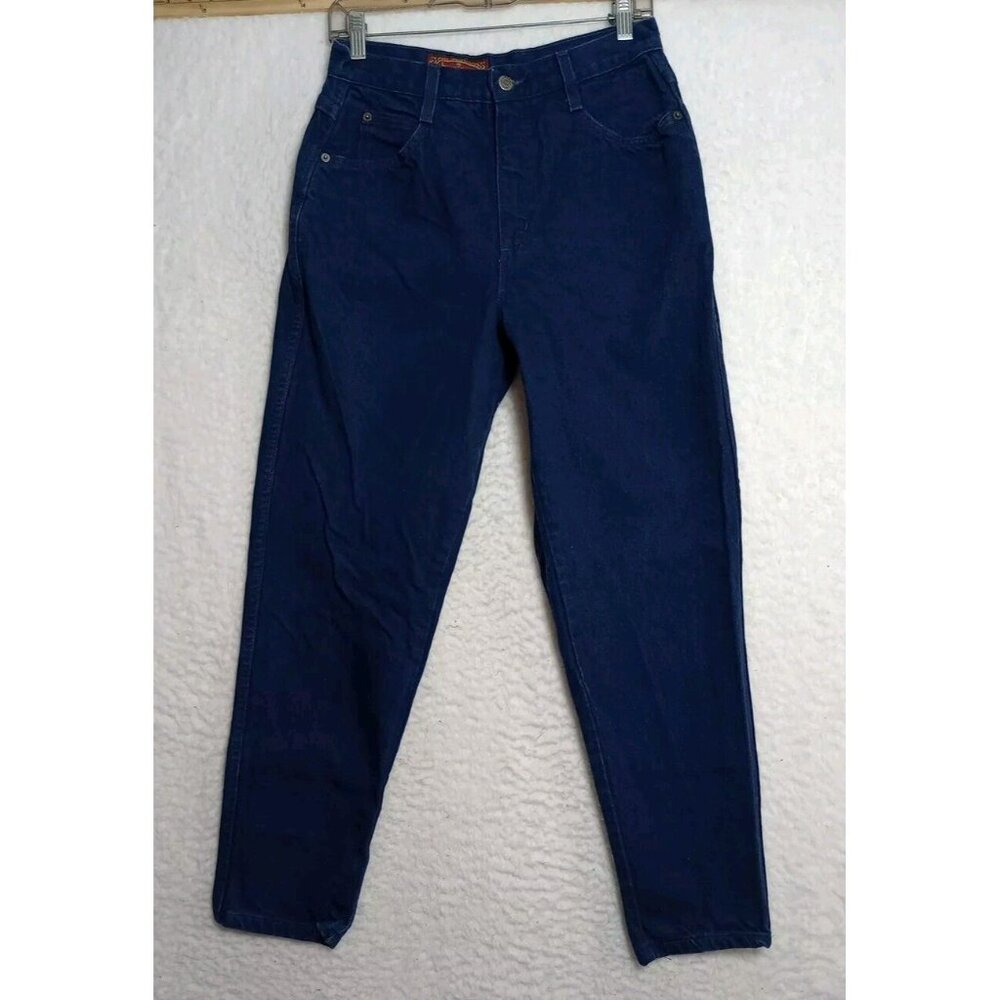 Vintage Boniour Tapered Womens Jeans Size 13/14 P Dark Wash 100% Cotton USA Made
